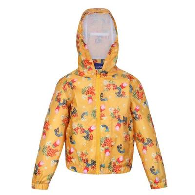 Childrens/Kids Muddy Puddle Peppa Pig Floral Hooded Waterproof Jacket