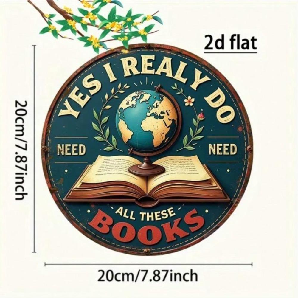 Metal Tin Sign Retro Vintage Literary Pub Wall Art Decor