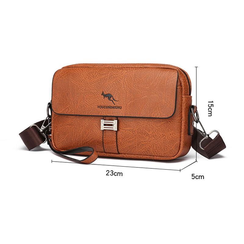 Borse a tracolla in pelle casual mini da uomo borsetta piccola da uomo borsa a spalla da uomo firmata vintage in pelle borsa a tracolla da uomo portafoglio da uomo