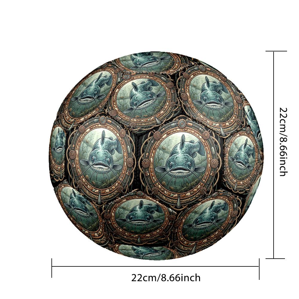 Adventure Emblem Round Football Size 5 Adult Ball Suitable for Training Matches and Outdoor Team.