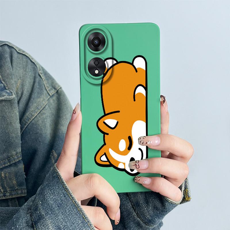 For OPPO A78 4G Phone Case CPH2565 Cover Soft Silicone Cute Panda Flower Boys Girls Painted Shell Funda Protective Casing Coque