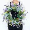 Simulation Small Wild Flower Garland American Wedding Pastoral Home Decoration Garden Door Hanging