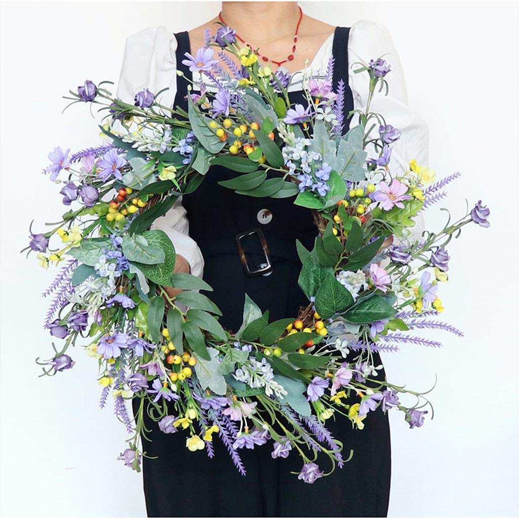 Simulation Small Wild Flower Garland American Wedding Pastoral Home Decoration Garden Door Hanging