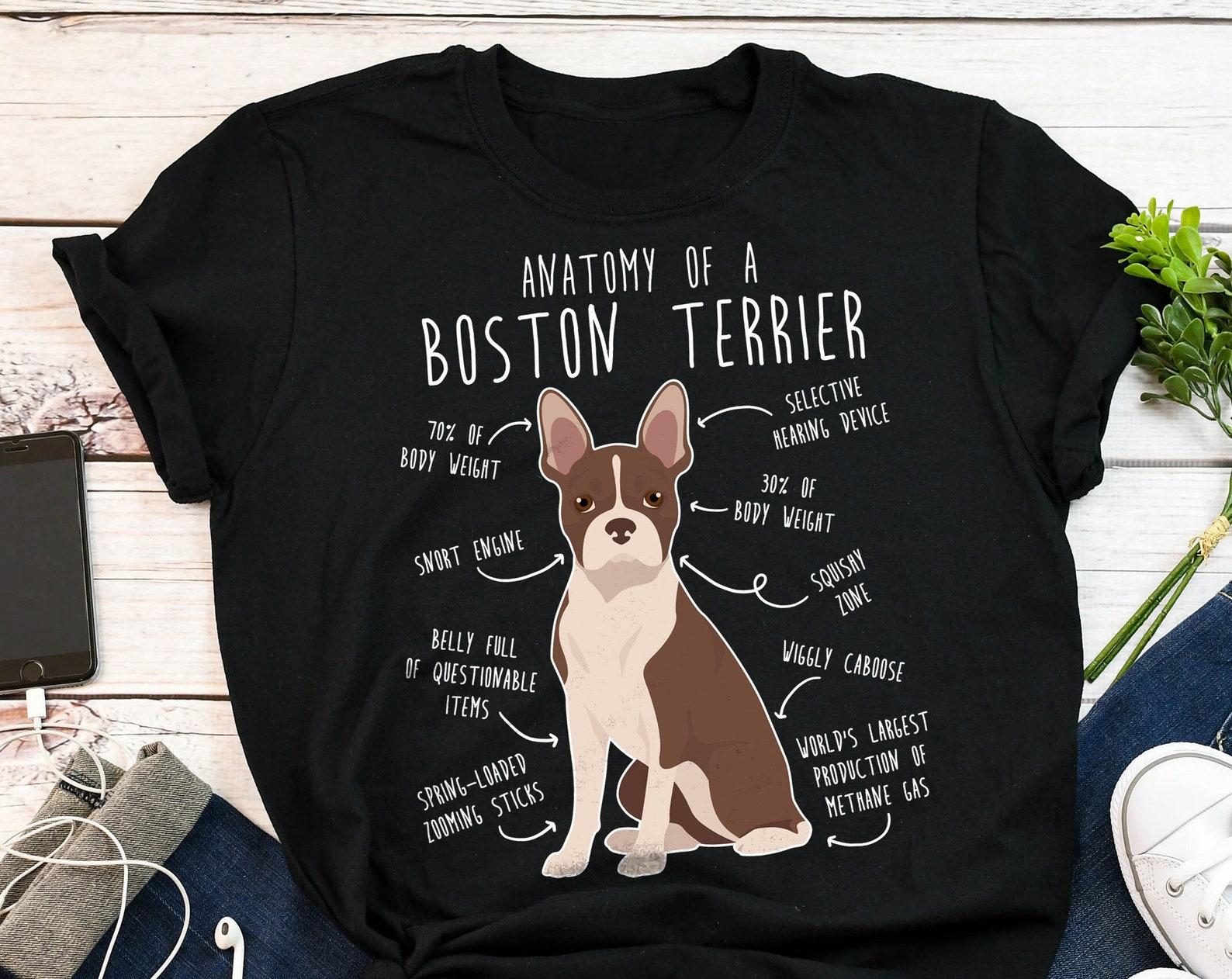 Seal Boston Terrier Shirt, , , Funny Dog Lover Gift, Cute Brown Boston Terrier T-shirt, Pet Tee, Boston Mom, Dog Dad, Top 160