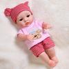 30cm Silicone Reborn Baby Doll - Soft Sleep Companion & Child Role-Playing Toy
