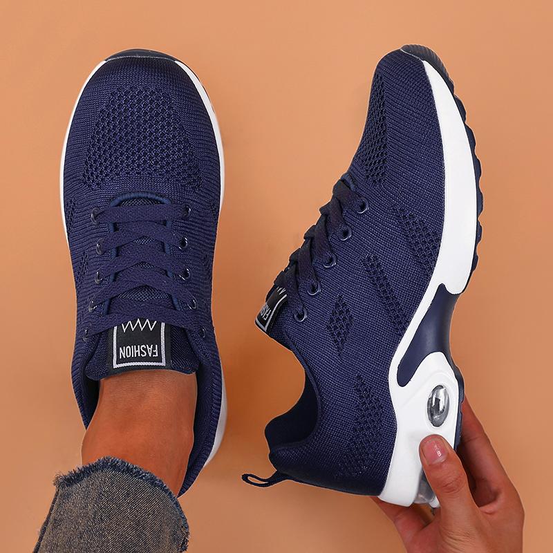 Women'S Platform Sneakers Trend  Mesh Casual Sports Shoes Anti Slip Lightweight Tennis Breathable Hiking Running Shoes