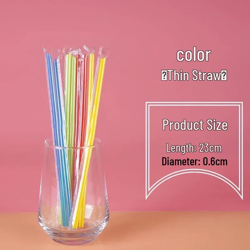 Shixun Disposable Colored Plastic Straws