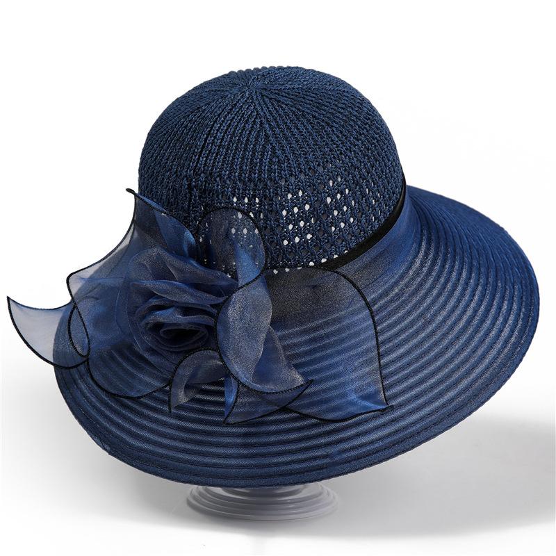 Summer Hat Ladies Sunscreen Hat Elegant Mother Organza Sunshade Hat Sun Hat Bucket Hat
