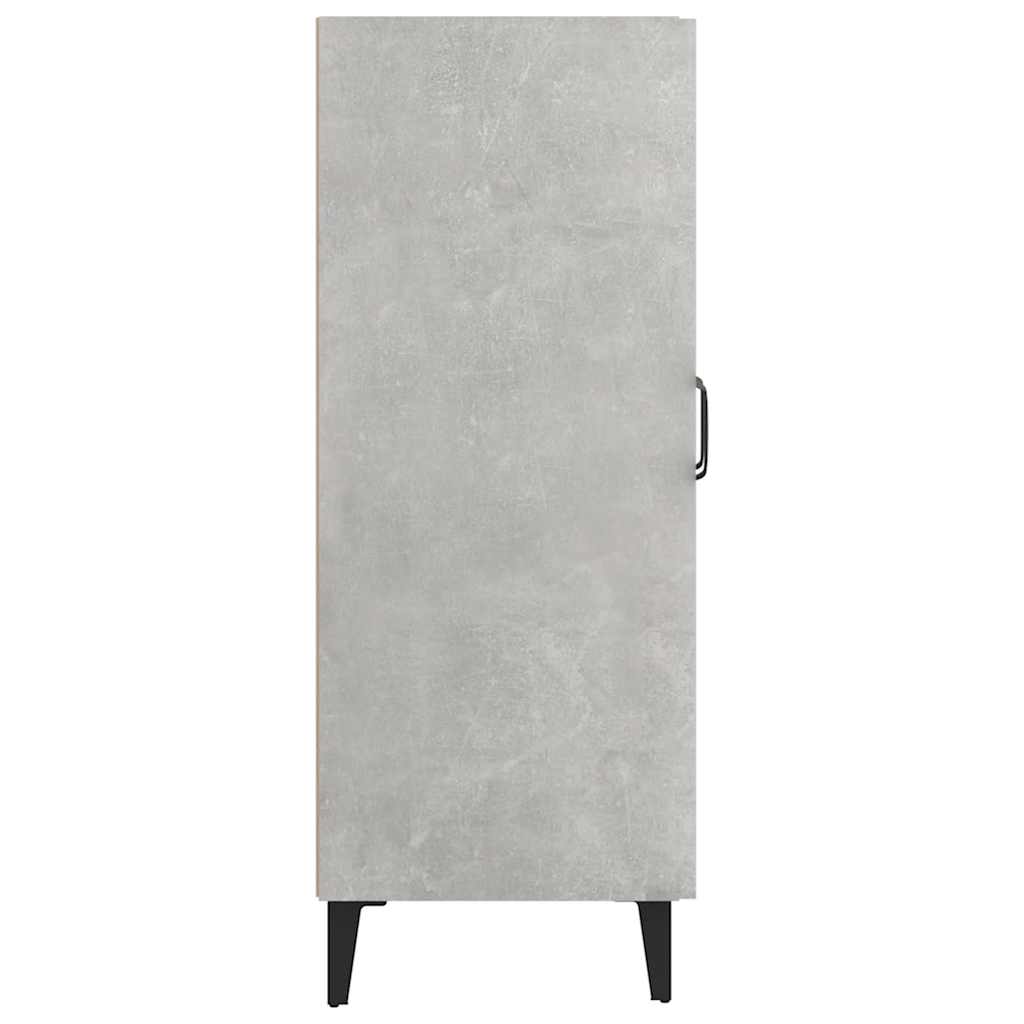 Vidaxl Cabinet, Concrete Grey, 69.5X34X90 Cm, Wood-Based Material