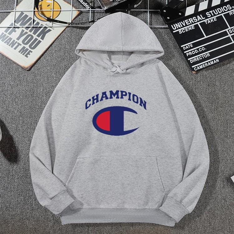 Men's & Women's Trendy Champion Hoodie: Casual Loose Fit, Spring/Autumn Style with Letter Design