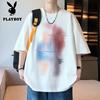 PLAYBOY Men's Tie-Dye Gradient Short Sleeve T-Shirt