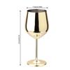 500ML Stainless Steel Wine Glasses Unbreakable Metal Cocktail Glasses for Drinking Cocktails and Wine at Bar and Home