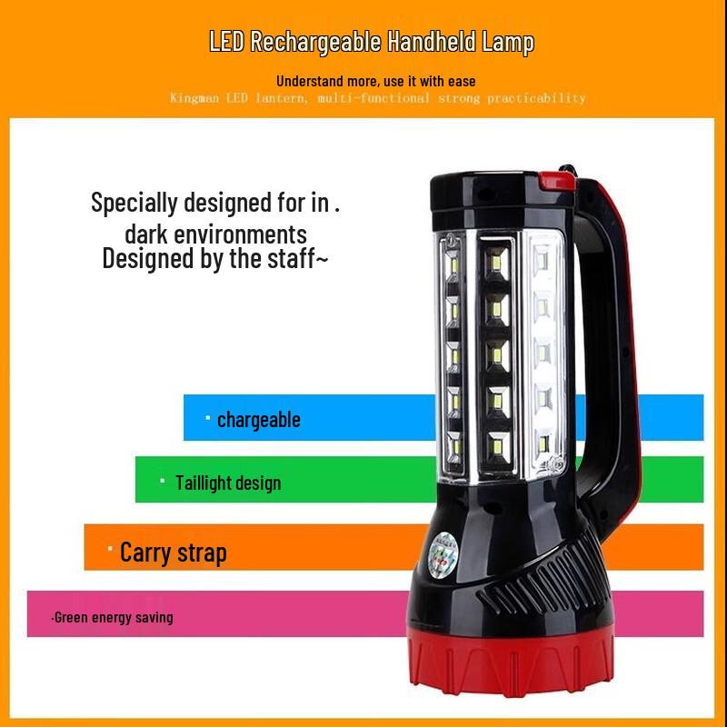 Kangming LED Rechargeable Multifunction Flashlight