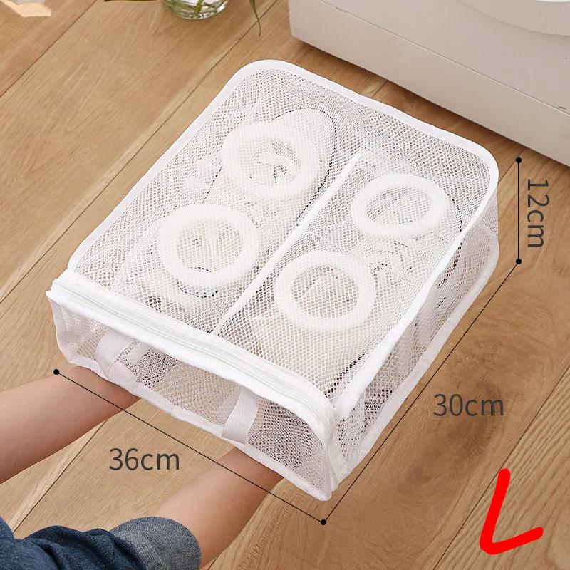 Shoes Laundry Bag Protective Organizer Net Dirty Canvas Storage Pouch Hangbag Sneakers Mesh Laundry Sleeve Slippers Washing Bag