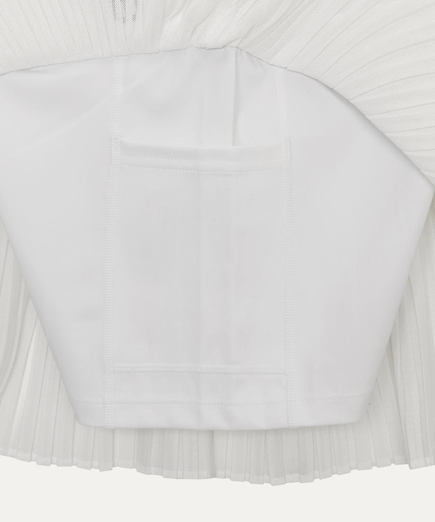 Wilseun Downtown Mesh Pleated Skirt W (2 Colors)