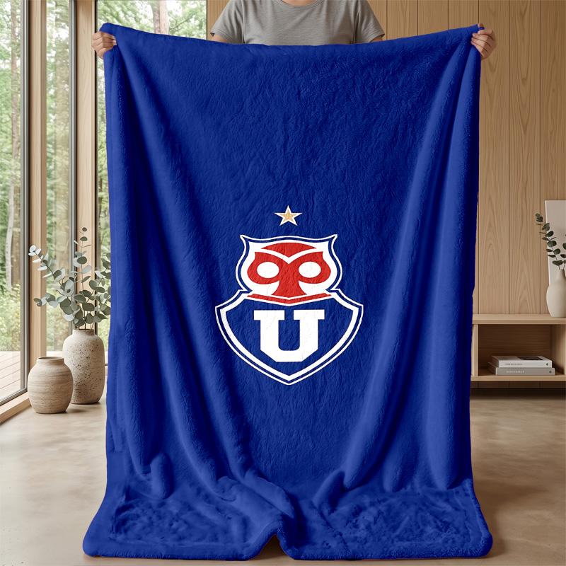 Universidad de Chile Theme blanket Soft Flannel Blanket Plush Throw Blanket Cozy Sofa Bed Blanket for Home Decor