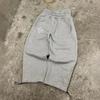 Streetwear Y2k Double Waist Jogging Poker Pants Embroidered Loose Piece Sweatpants Men's and Women's Gothic Hip Hop Casual Pants