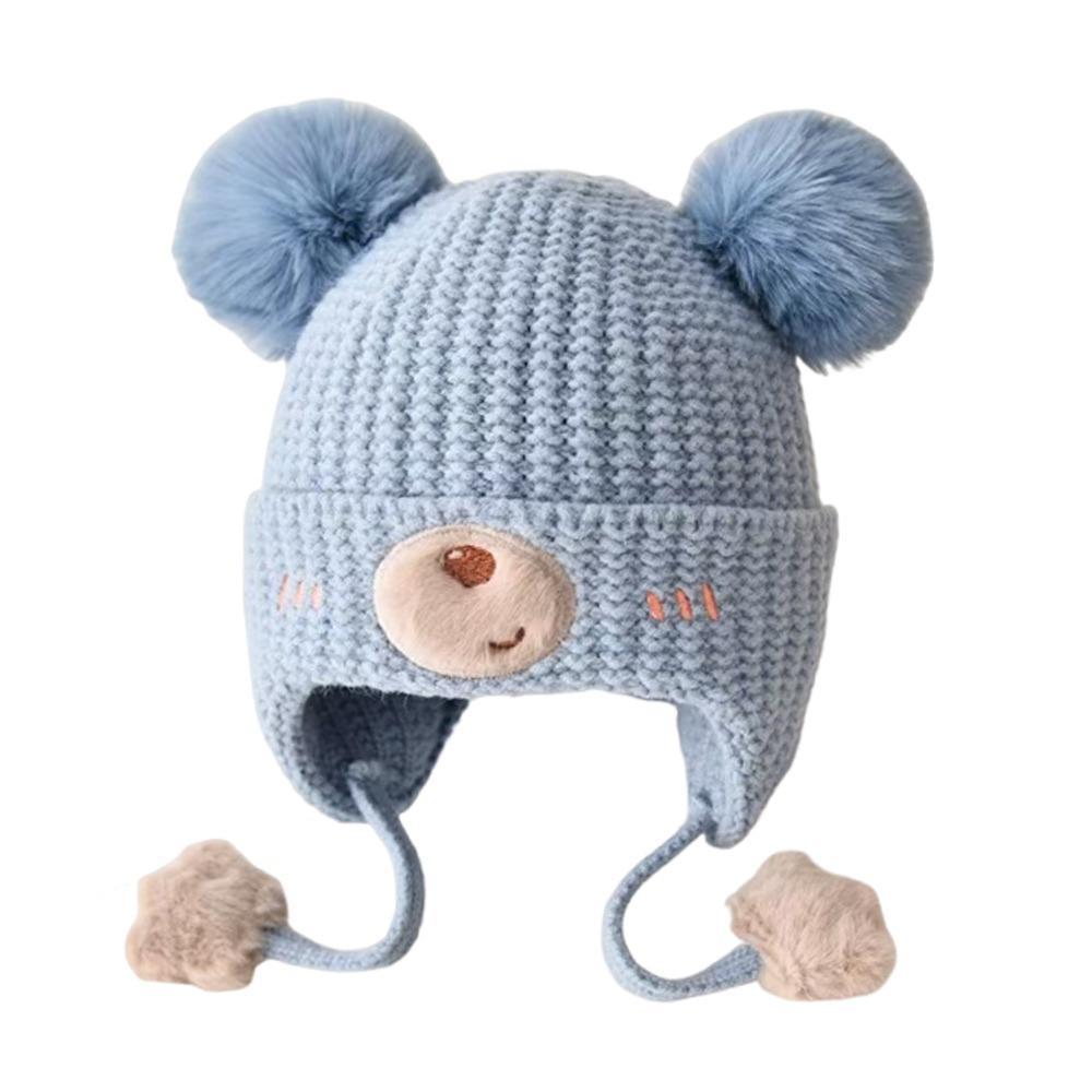 Warm Material Baby Hat Cute Design Ear Protection Hat Children's Woolen Hat  Autumn Season