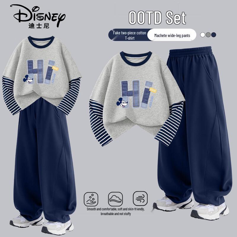 Disney Çocuk Pamuklu Uzun Kollu Tişört ve Pantolon Seti
