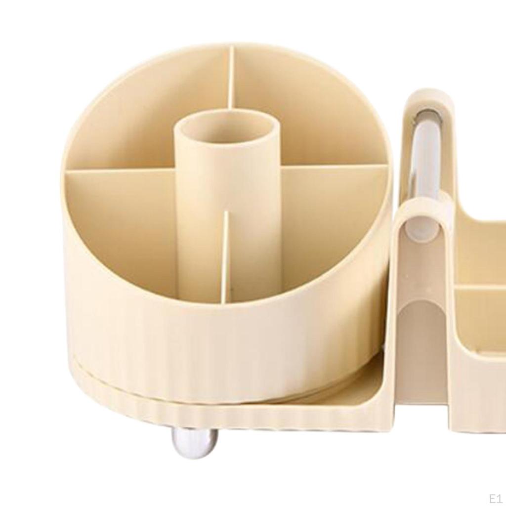 Makeup Organizer Cosmetics Rotating Desktop for Bathroom Countertop