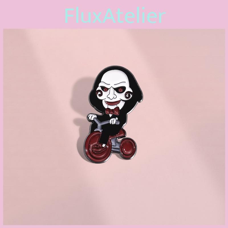 Creative Halloween Series Brooch Featuring Terrifying Cartoon Character Designs And Dark Metal Accents For Collectors And Fans