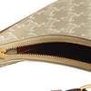 Celine Ava Monogram Print Zip Closure Leather Trim Handbag Women handbags Beige 193952FLB-02GR