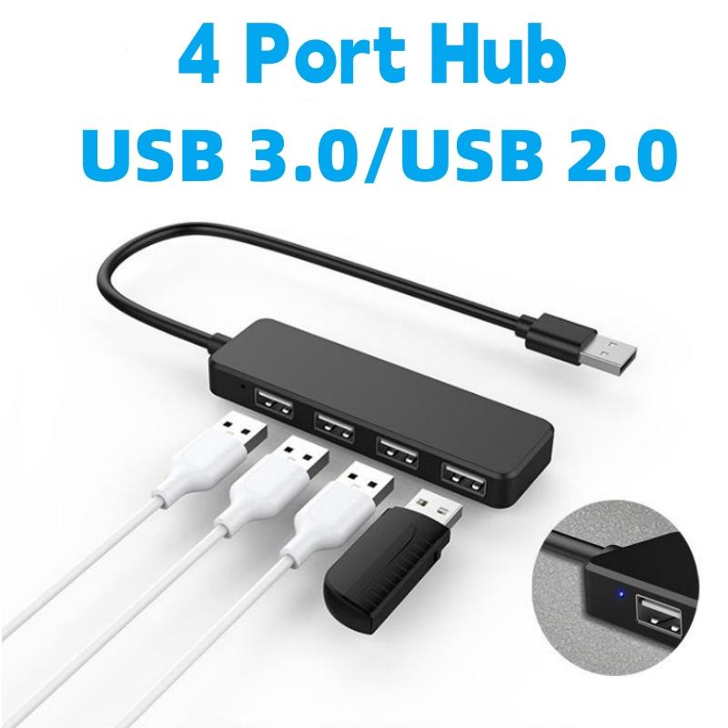 

4 порта USB-концентратор 5 Гбит/с Высокоскоростной USB-разветвитель многократного расширения OTG-адаптер для компьютера, ноутбука, настольного ПК