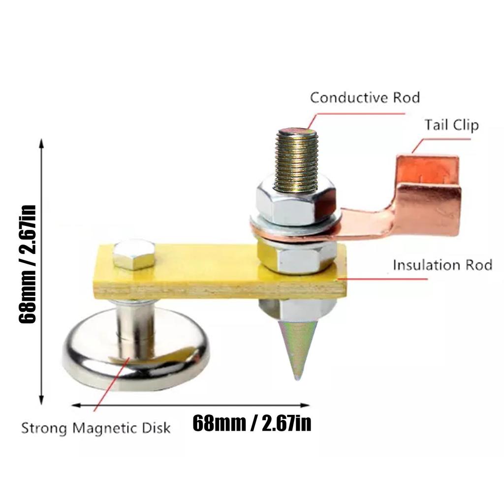 Welding Magnet Magnetic Welding Fix Ground Clamp Strong Magnetic Welding Support For Electric Welding Ground Tools V8f1