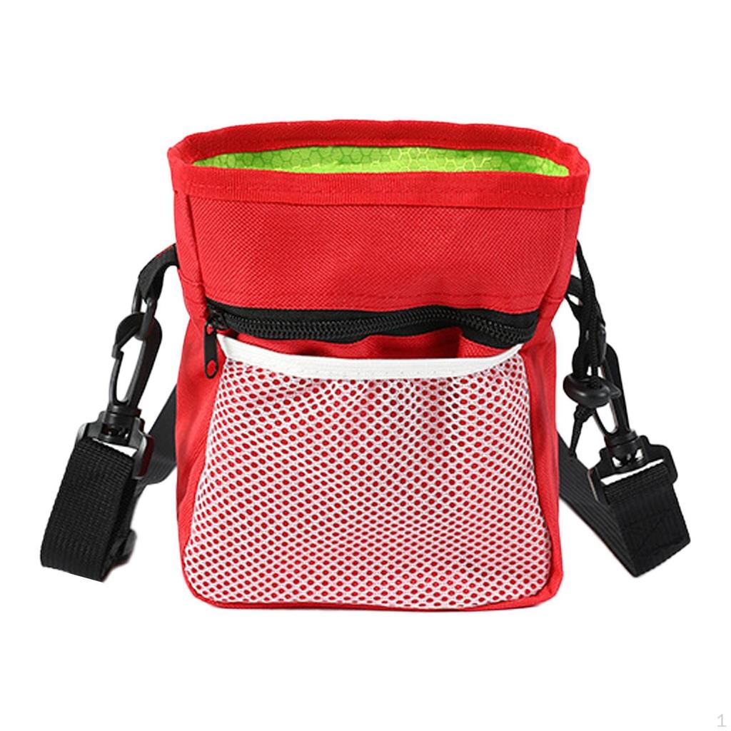 Pet Training Treat Bag Food Pouch Dog for Camping Travel Walking Black
