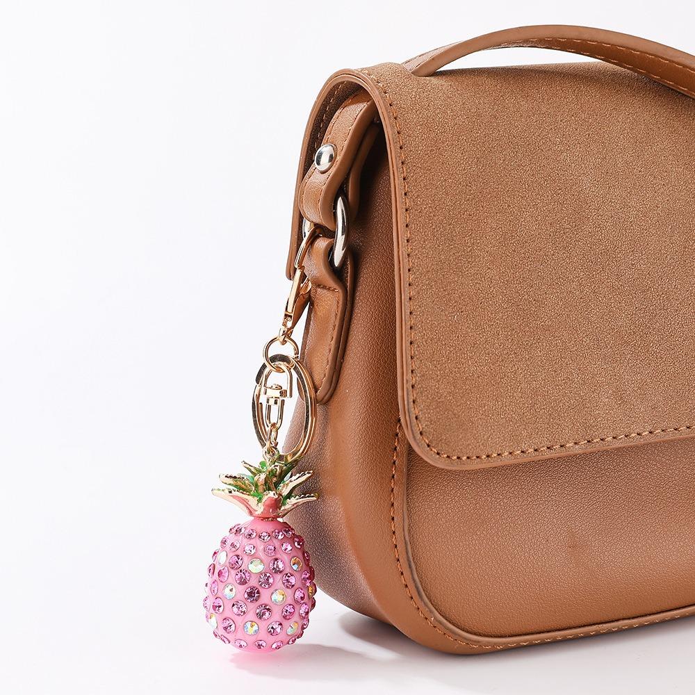 Mini Pineapple Keychain, Diamond Set, Women's Bag Pendant, Creative Handmade Accessories, Small Gifts