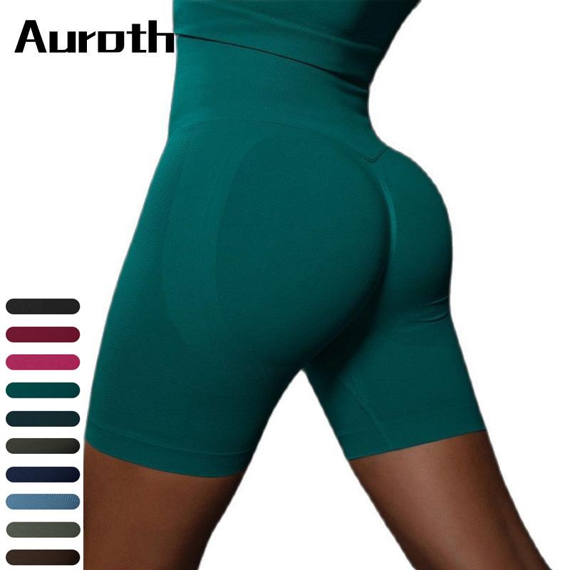 Auroth Summer Sports Shorts Dame Scrunch Butt Yoga Shorts Sexy Peach Hip Gym Fitness Short Pants