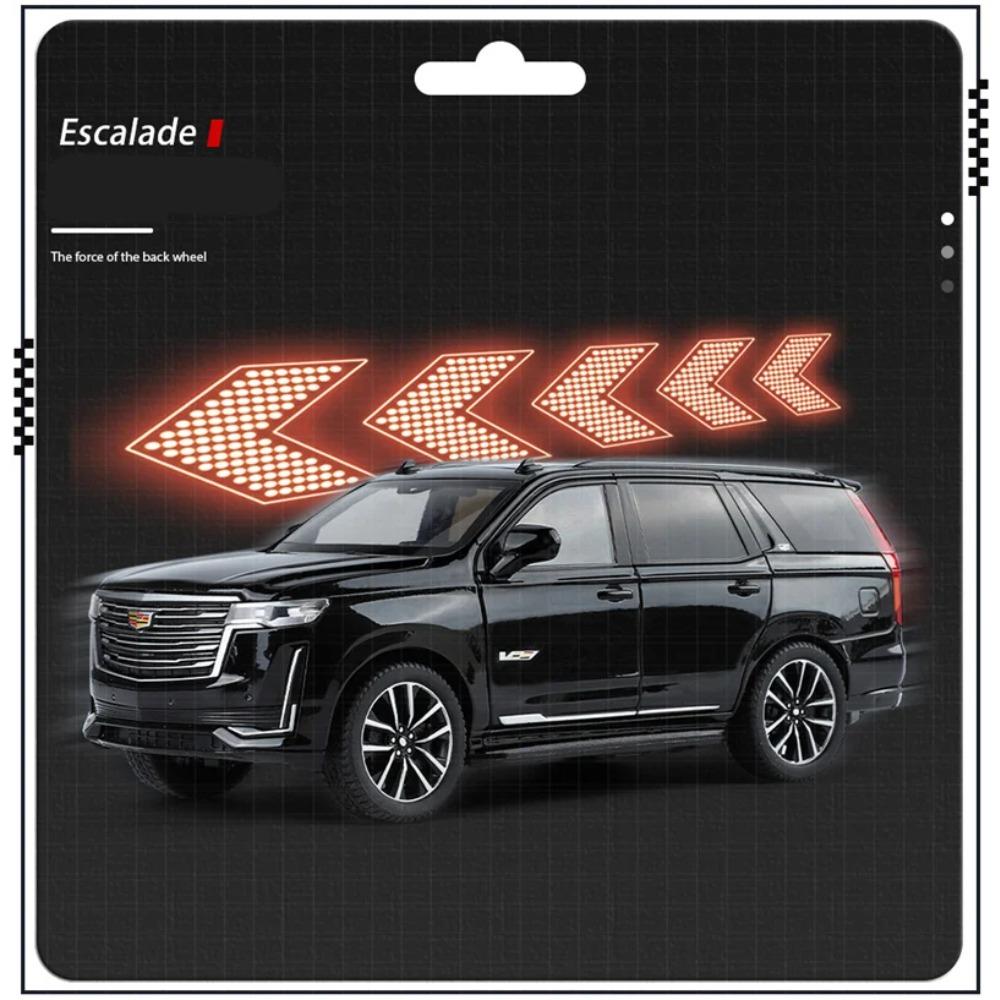 1/24 Escalade SUV Alloy Car Model Diecast Metal Off-road Vehicles Car Model Sound Light Simulation Collection Childrens Toy Gift