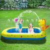 Cartoon Inflatable Dinosaur Fountain Outdoor Dolphin Watering Mat Children's Water Toys Frog Swimming Pool Shark Swimming Pool