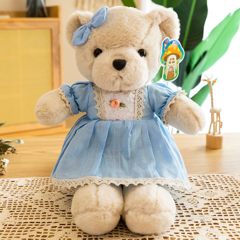 2021 Princess Bear Plush Doll - Teddy Bear Couple Toy for Girls, Holiday Gift