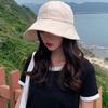 Korean version dome sunshade fisherman hat women's summer sunshade hat Velcro large brim basin hat