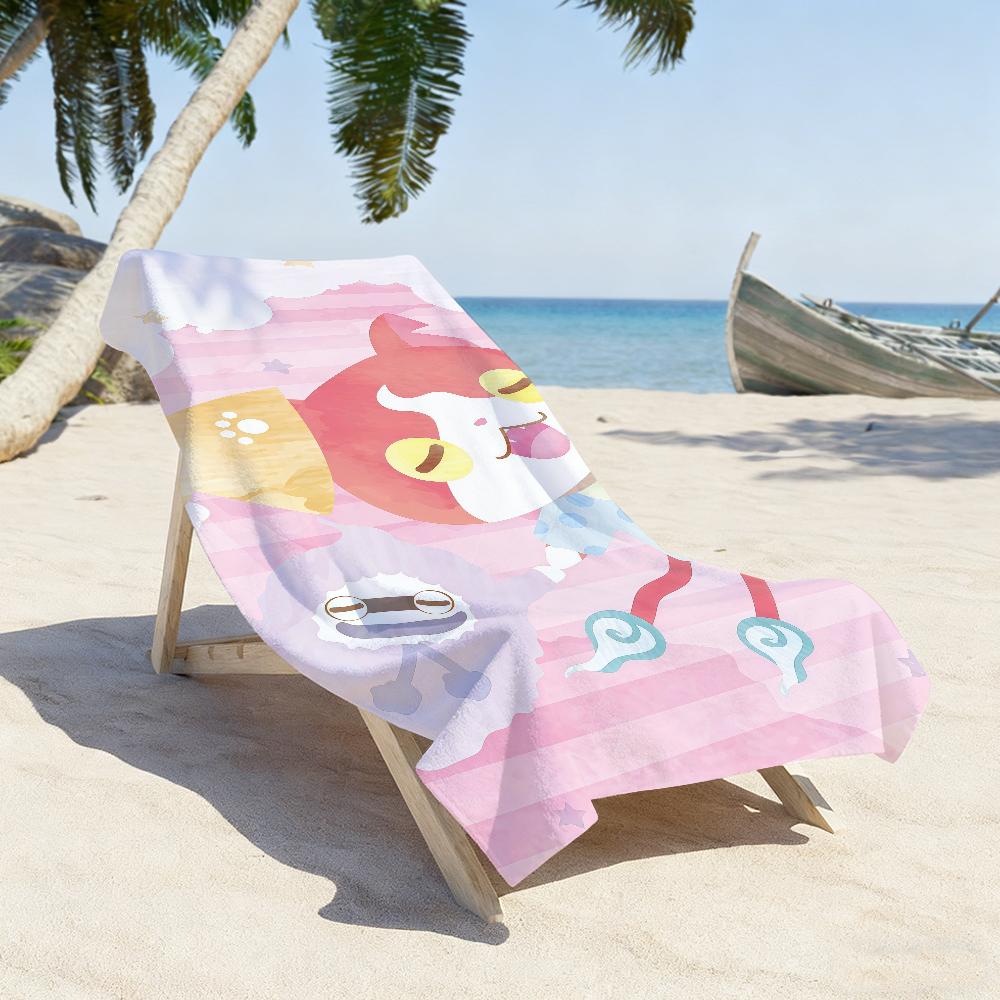 Manga Game Y-Yo-KaiS W-Watch-S Towel Sports Quick Dry Travel Camping Gear Sandproof Soft Light Large Beach Towel