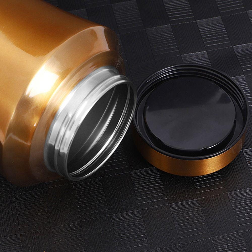 Large Capacity Tea Tin Threaded Port Sealed Tea Can Portable Tea Jar for Home&Travel