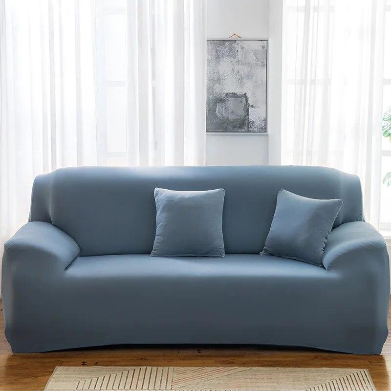1PC einfarbige Sofabezüge für Wohnzimmer, elastischer Sofabezug, Eckcouchbezug, Sofahusse, Stuhlmöbelschutz, Heimdekoration