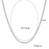 European & American Zircon Tennis Chain Necklace - 3MM Copper, Fashionable & Versatile Collarbone Jewelry for Women