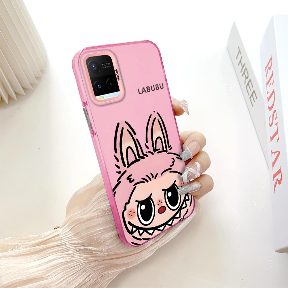 Painted Pattern Colorful Sliver Double Sided Hard Shell Shockproof Anti-fall Phone Casing for Vivo