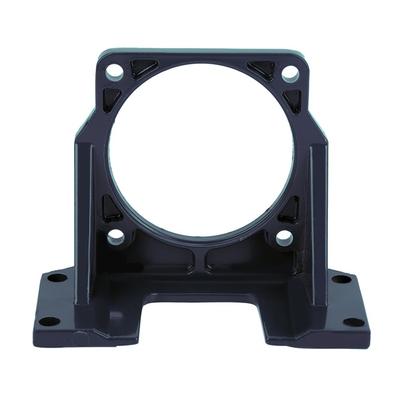 Aluminum Alloy Motor Mounting Bracket High Hardness Dark Blue Gear Reducer Motor Mount 4-Hole Base Fixed Base Motor Support Base