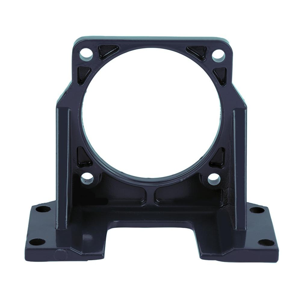 Aluminiumlegierung Motorbefestigungshalterung 4-Loch-Basis Dunkelblau Motorstützbasis Hohe Härte Befestigungsbasis Schrittmotorhalterung