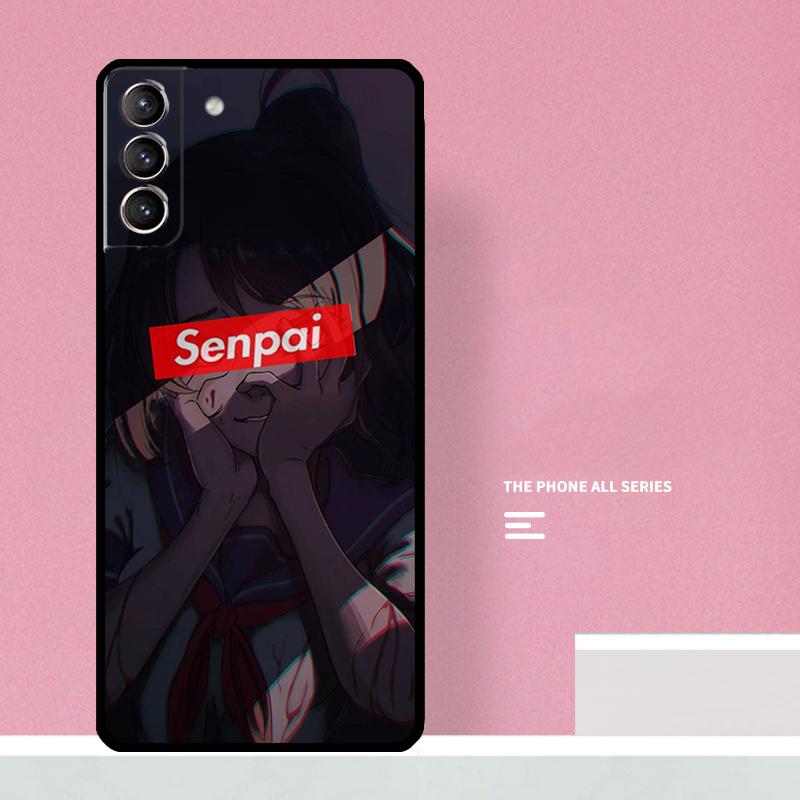Sugoi Senpai Anime Phone Case For Samsung Galaxy S26 S25 S24 S20 S21 S22 S23 Ultra S10 Plus S25 FE Cover Coque