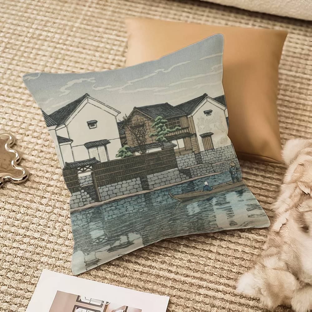 H-asui K-kawases Pillow Case Anti-dustmite Invisible zipper Sofa Bed