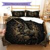 Leopard-print animal Pattern Bedding Quilt Set Quilt Cover Pillowcase Home Decoration Birthday Gift (1 * duvet cover + 2 * pillowcase, without core)