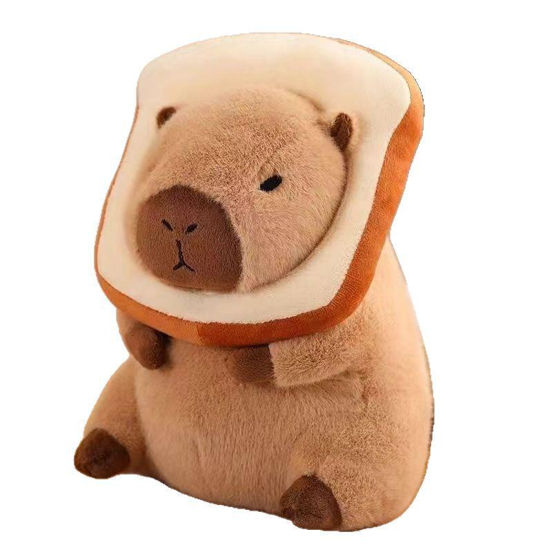 Cute Capybara Plush Toy Children's Pillow Toast Doll Kapibara Doll Birthday Gift