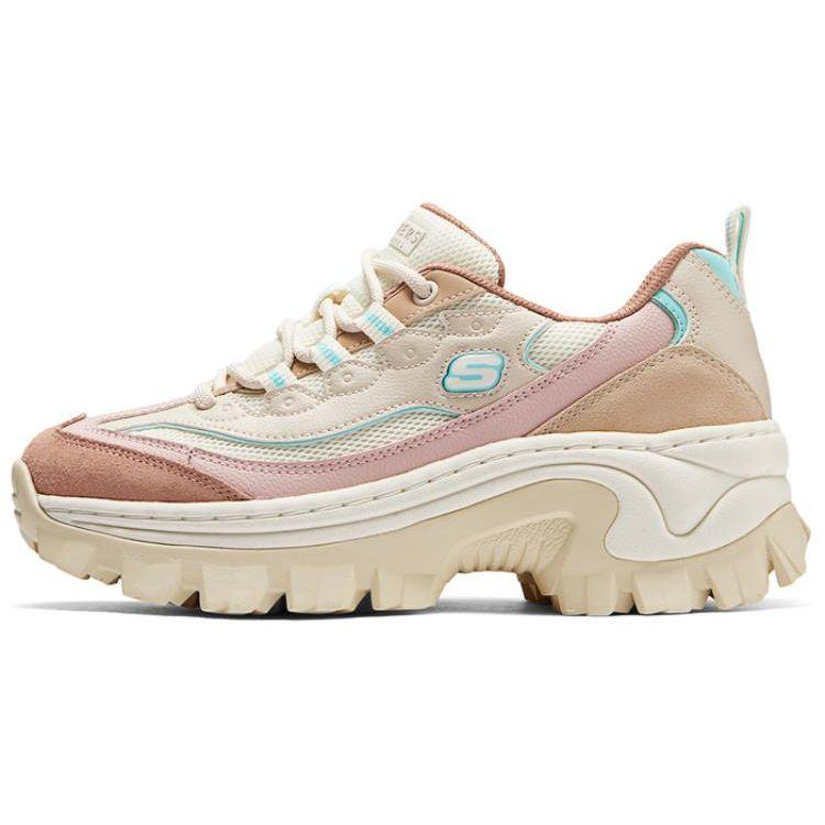 Skechers Street Women Light Brown Low Top Casual Shoes Fabric Synthetic Leather Split Leather 177233-BRMT 37