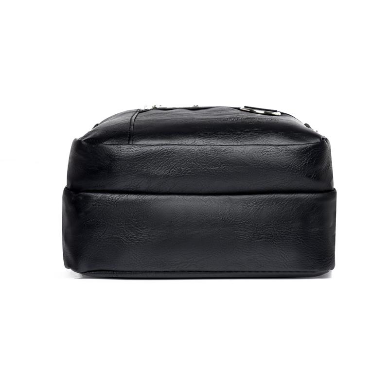 Men's PU Leather Crossbody Shoulder Bags High Quality Tote Fashion Business Man Messenger Bag Leather Bags Fanny Pack