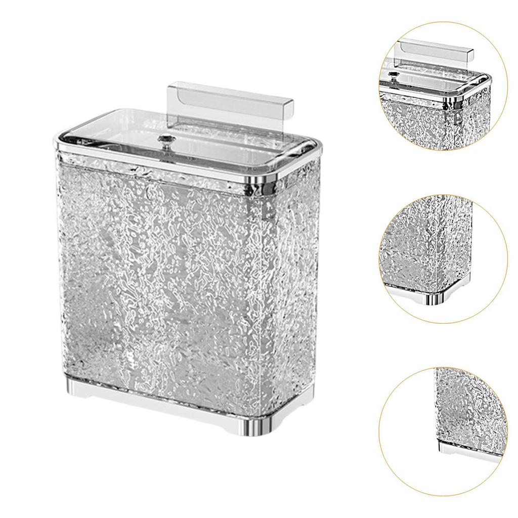 Küchen-Hänge-Mülleimer mit Deckel, versiegelter Aufbewahrungsbehälter, tragbarer Komposteimer für Schranktür, Küche, Schlafzimmer, Schrank, Badezimmer