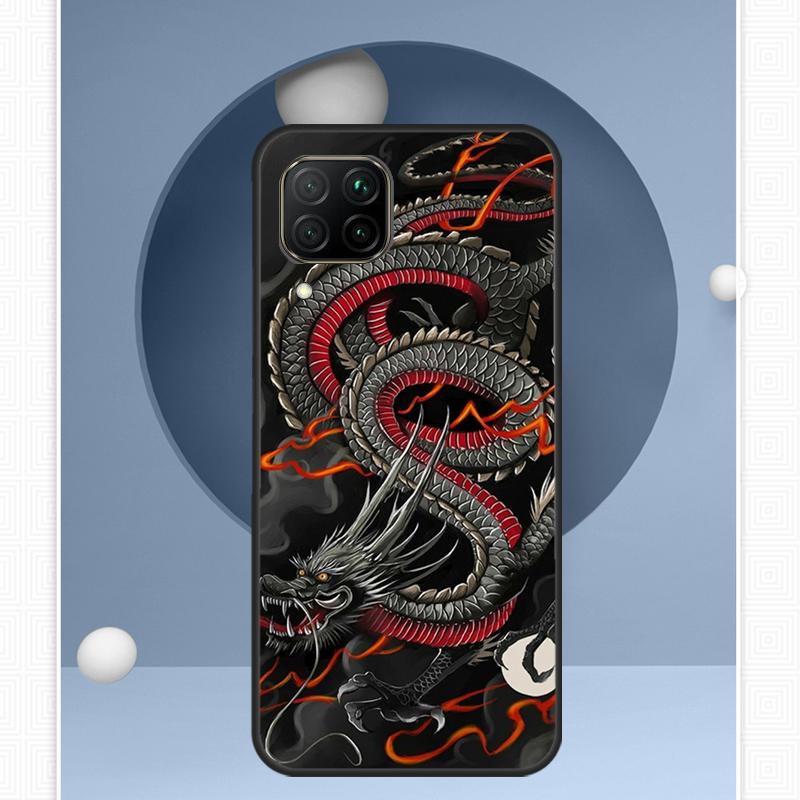 Chinese Dragon For Huawei Nova 12i 12s 11i 8i Y91 Y60 Y70 Y72 Y90 Y61 9 10 SE P20 P40 Lite P30 P60 Pro Case